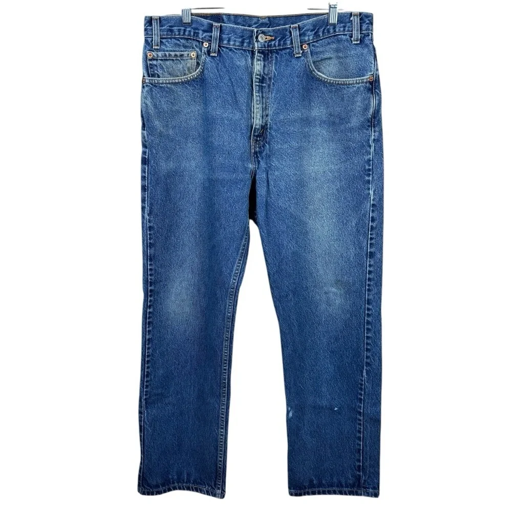 Levi's Y2K Vintage Relax Fit 505 Blue Jeans with Flaw 36X30